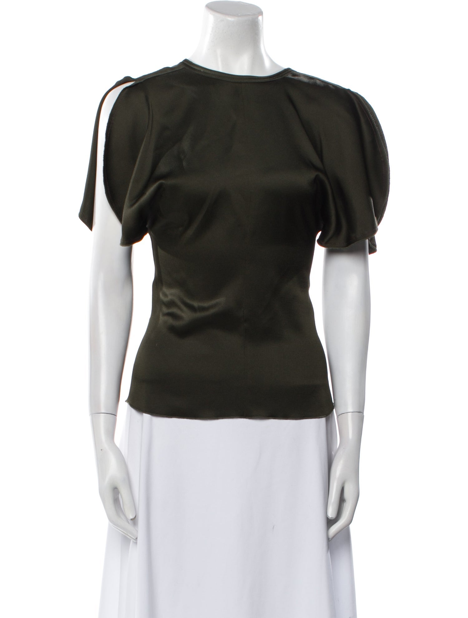 Victoria Beckham Bateau Neckline Short Sleeve Top w/ Tags