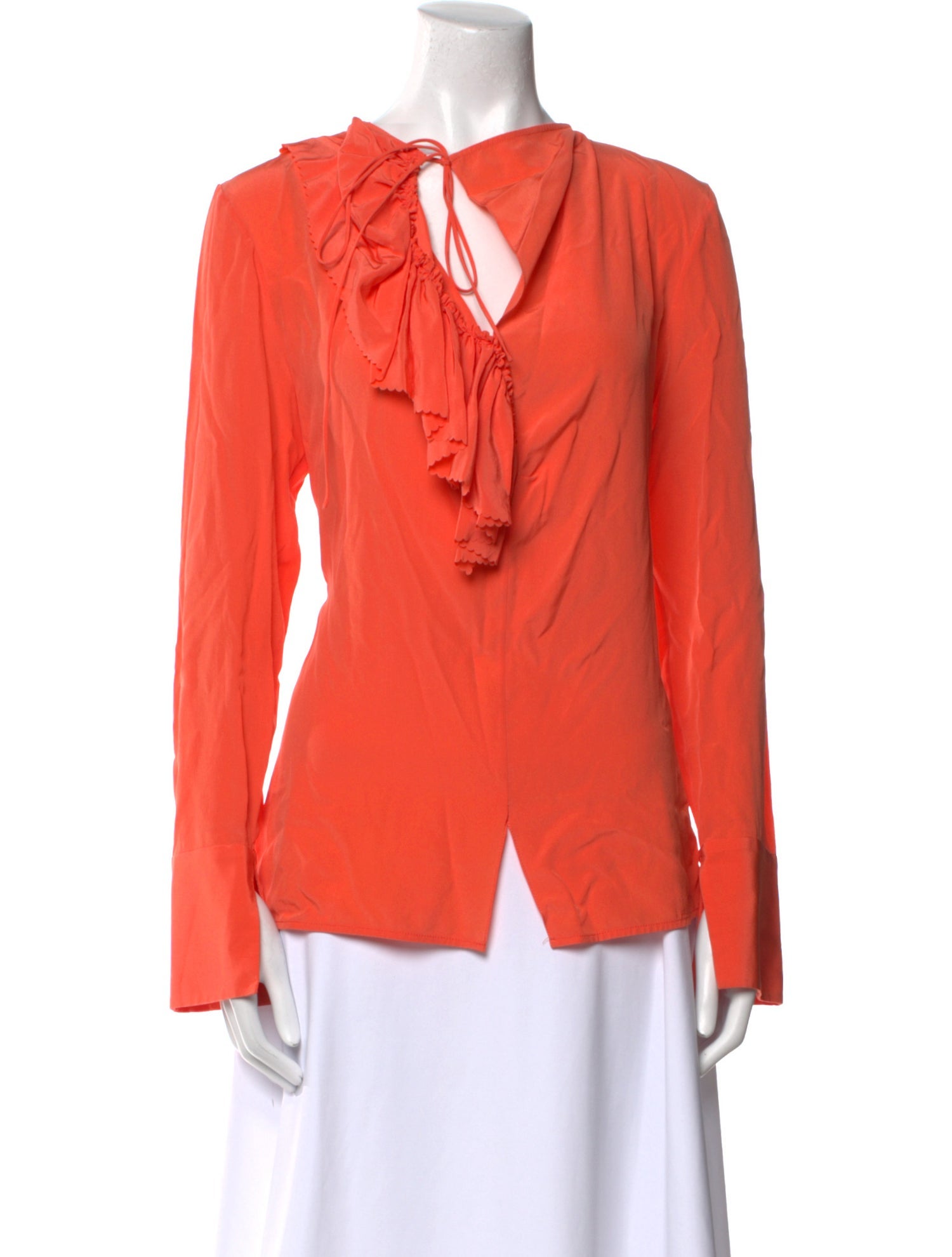 Victoria Beckham Silk Cowl Neck Blouse