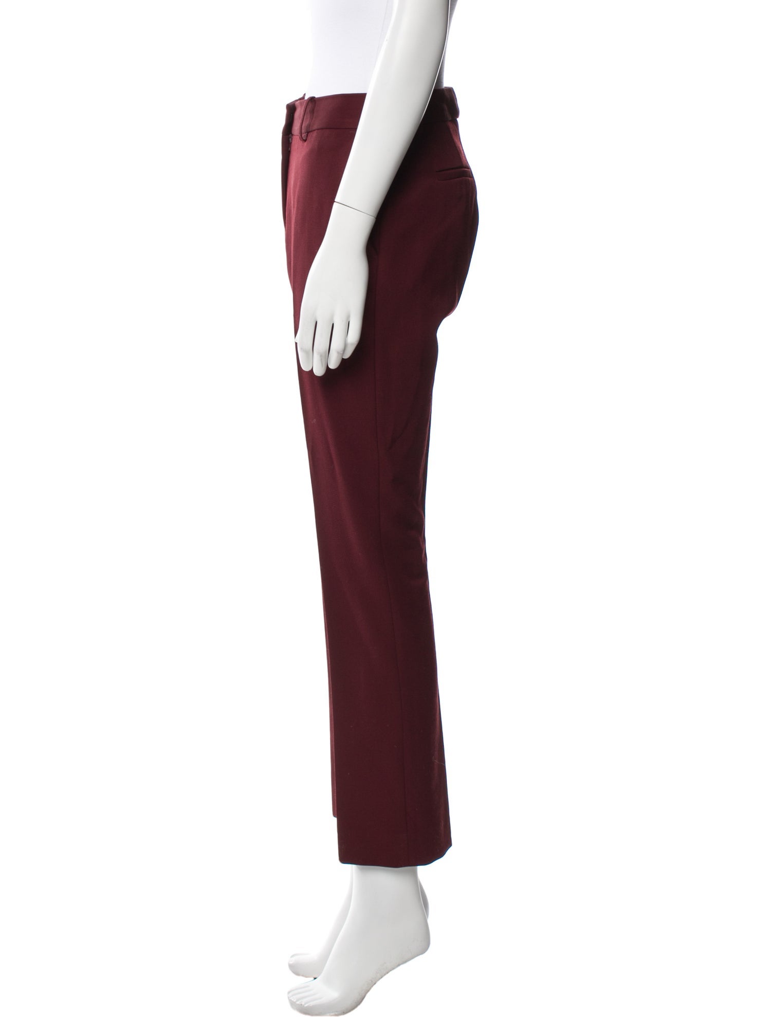 Victoria Beckham Wool Straight Leg Pants