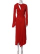Victoria Beckham V-Neck Long Dress
