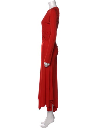 Victoria Beckham V-Neck Long Dress