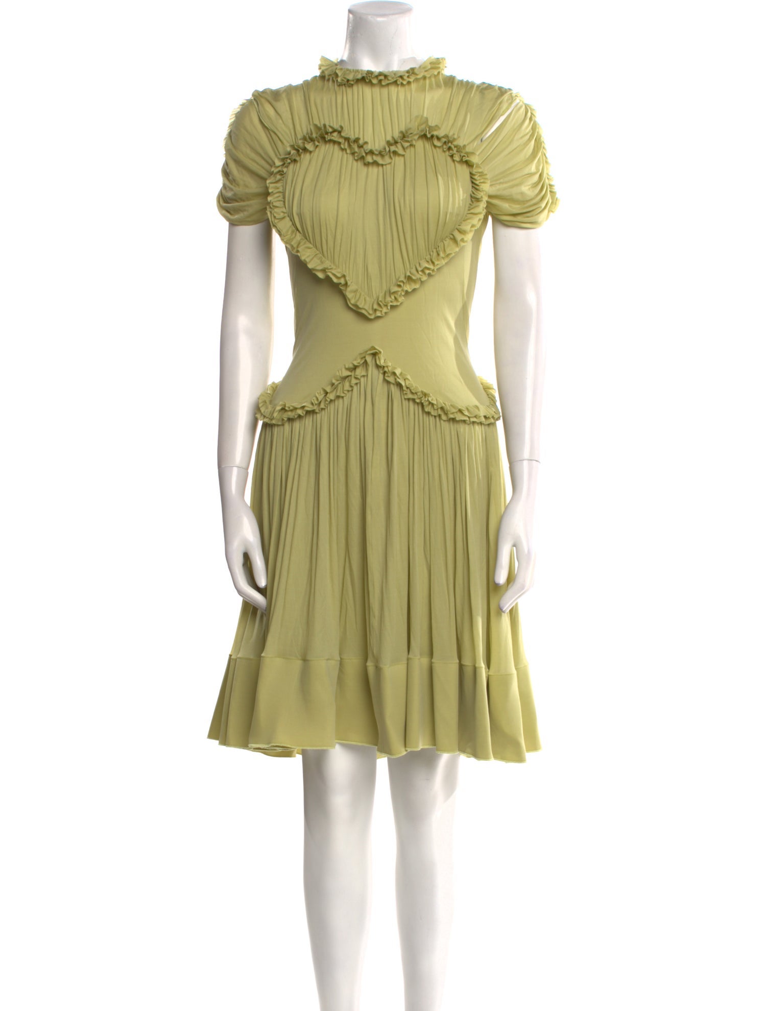 Victoria Beckham Mock Neck Knee-Length Dress