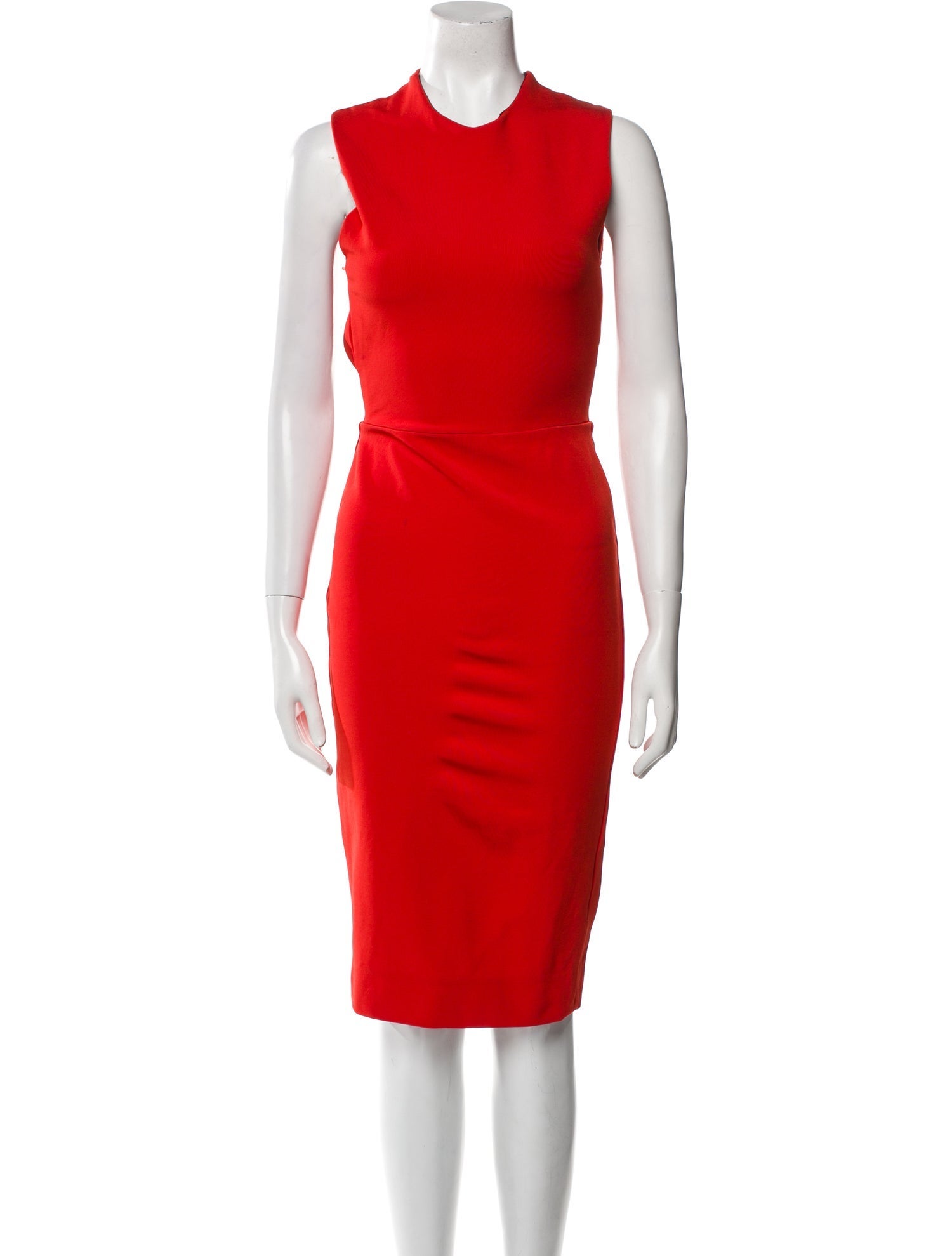 Victoria Beckham Crew Neck Knee-Length Dress