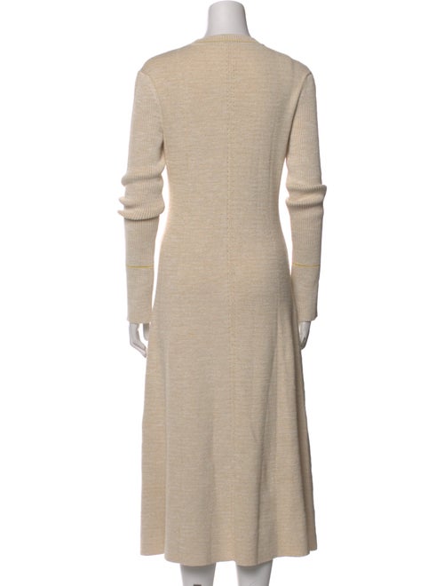 Victoria Beckham Crew Neck Midi Length Dress