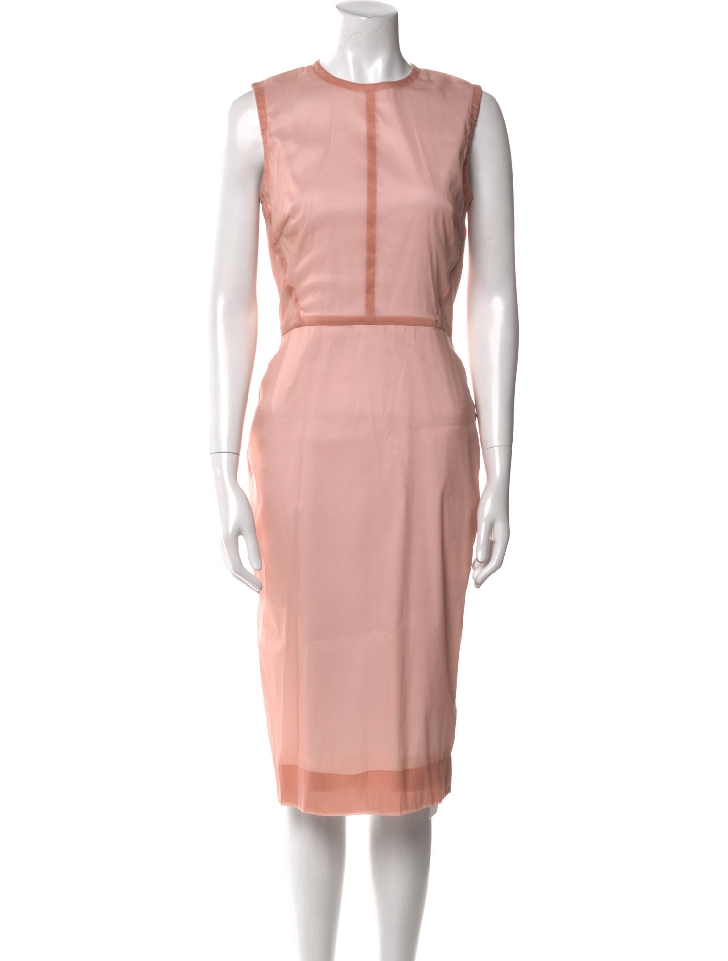 Victoria Beckham Silk Midi Length Dress