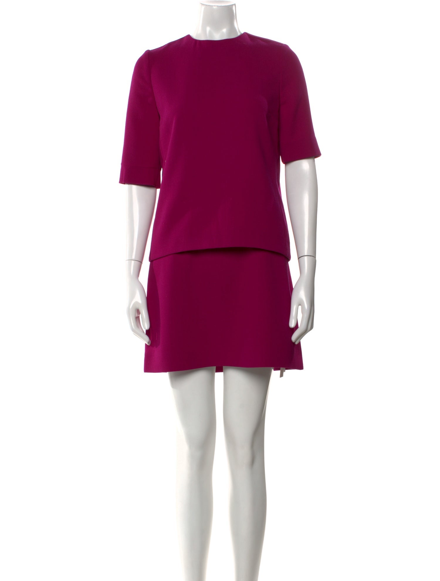 Victoria Beckham Crew Neck Mini Dress