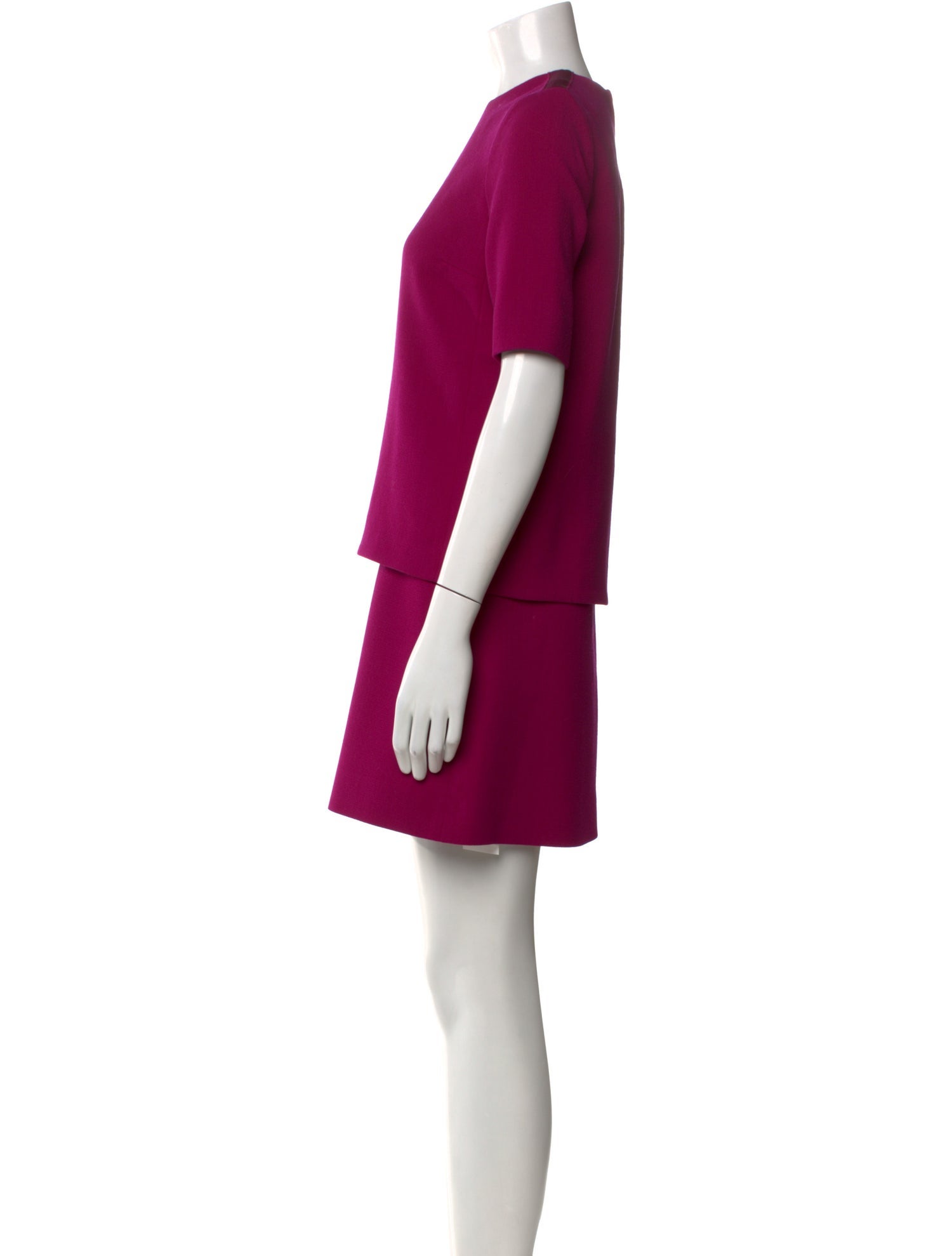 Victoria Beckham Crew Neck Mini Dress