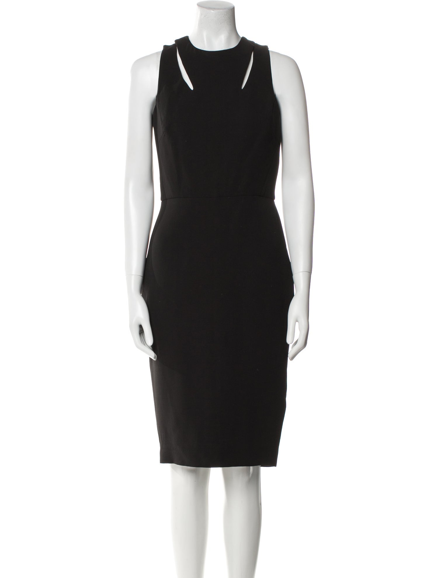 Victoria Beckham Wool Midi Length Dress
