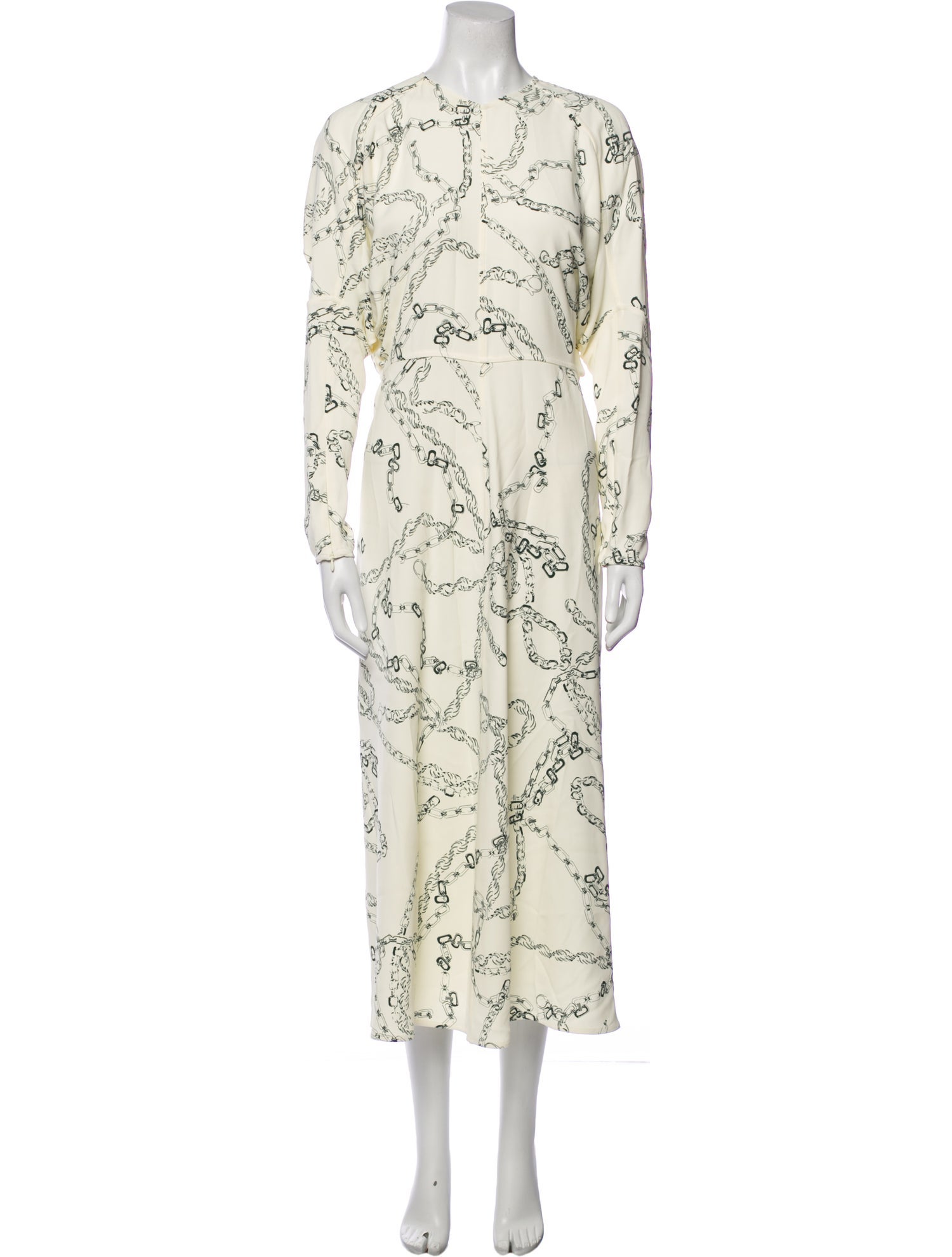 Victoria Beckham Printed Long Dress
