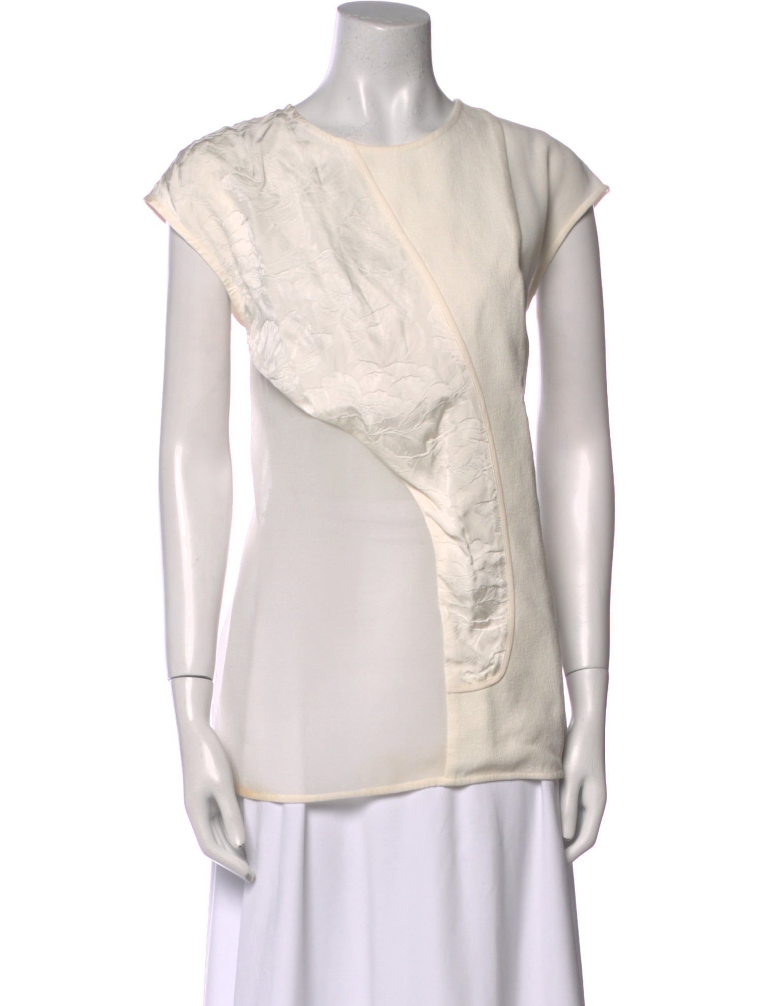 Victoria Beckham Crew Neck Short Sleeve Top