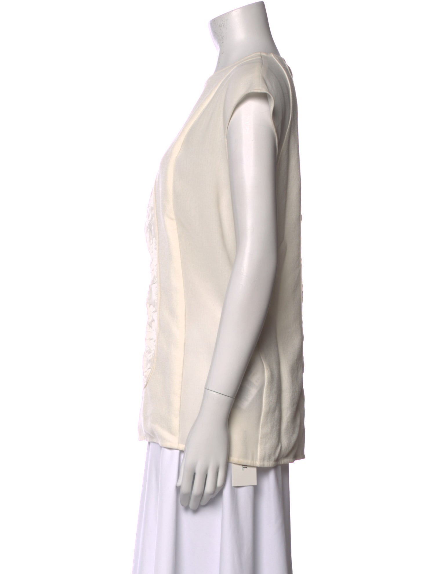 Victoria Beckham Crew Neck Short Sleeve Top