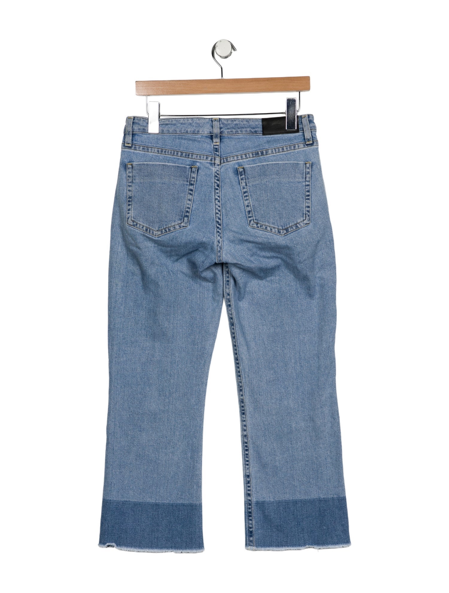 Victoria Beckham Mid-Rise Wide Leg Jeans