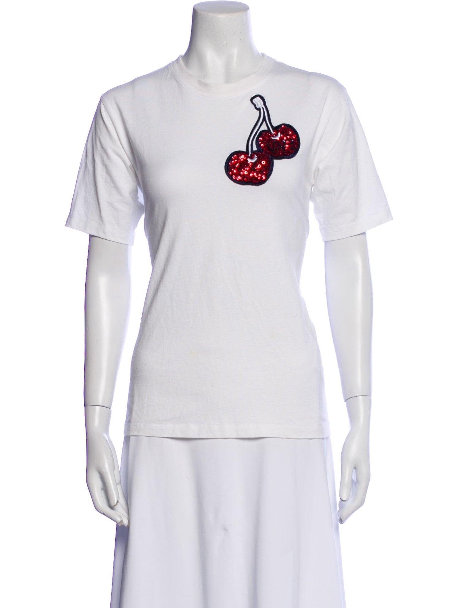 Victoria Beckham Graphic Print Crew Neck T-Shirt