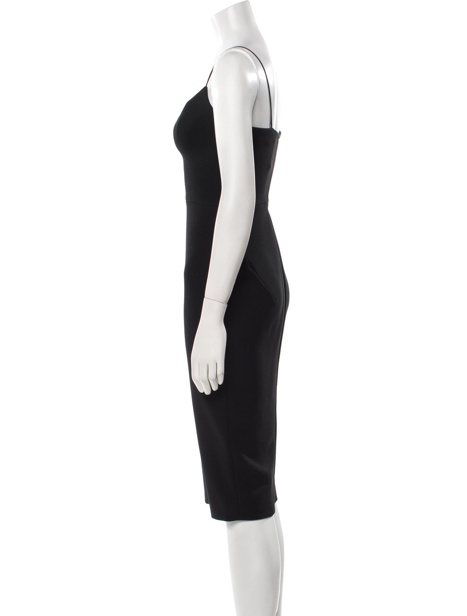 Victoria Beckham V-Neck Midi Length Dress