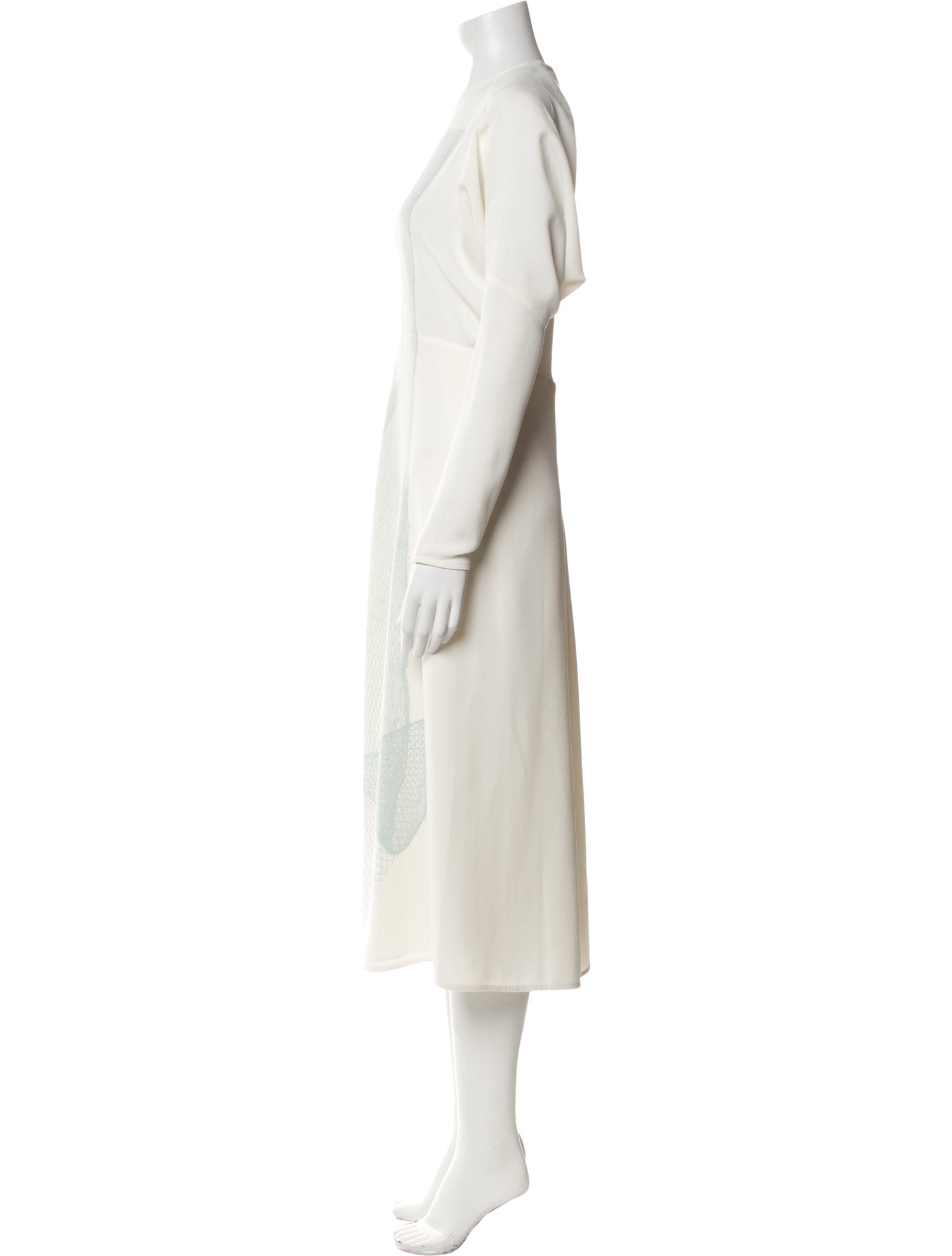 Victoria Beckham Crew Neck Long Dress