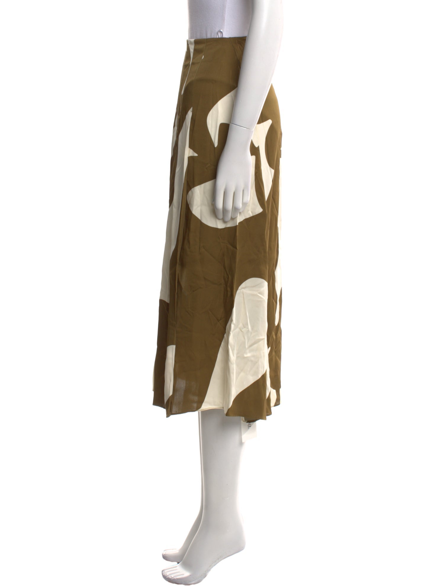 Victoria Beckham Printed Midi Length Skirt