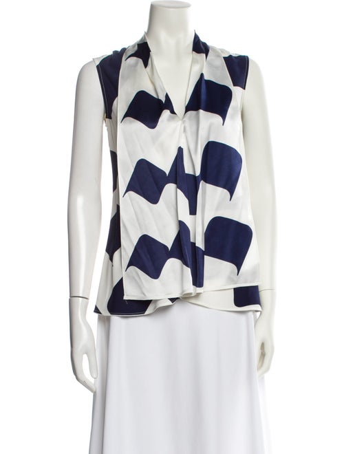 Victoria Beckham Silk Printed Blouse