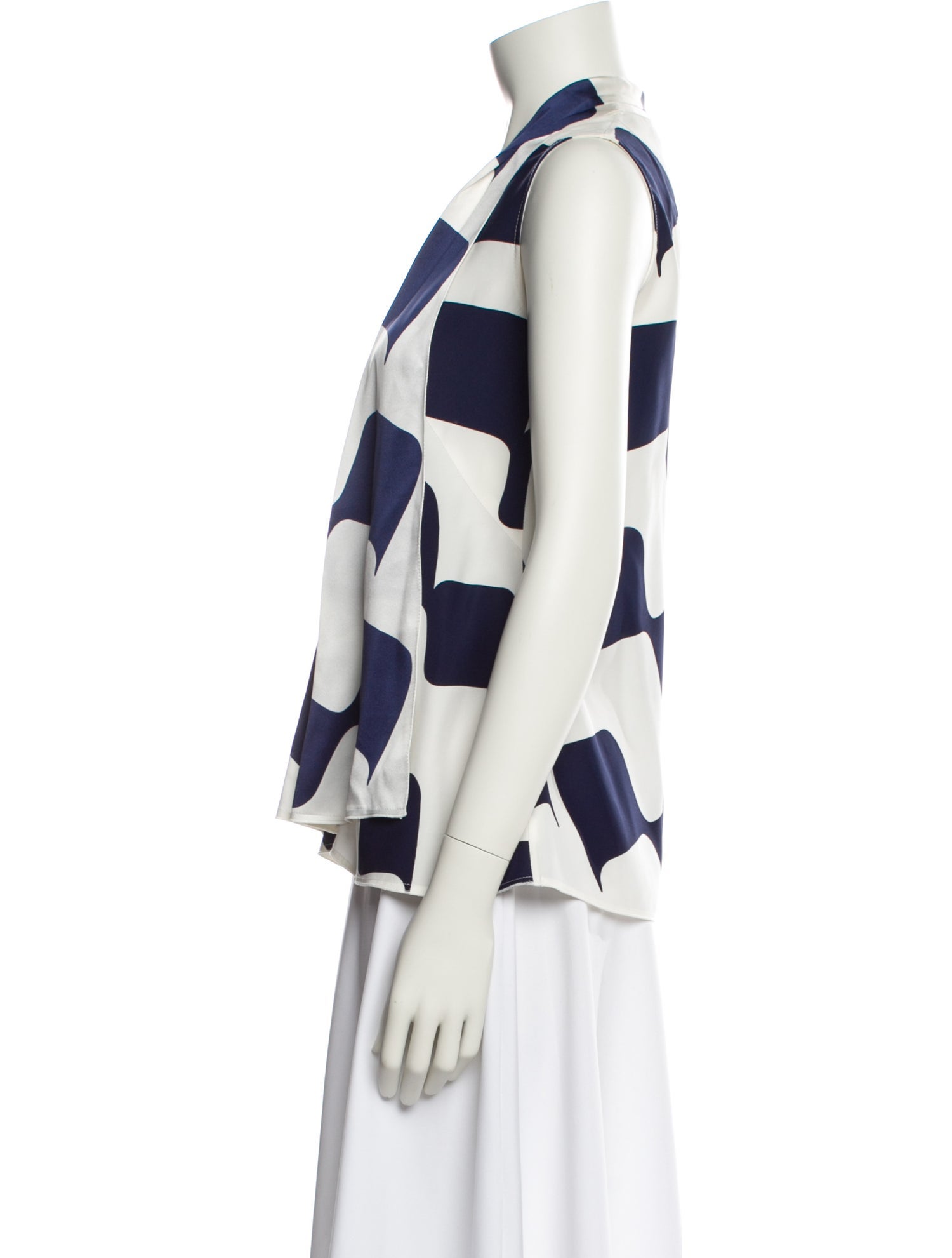 Victoria Beckham Silk Printed Blouse