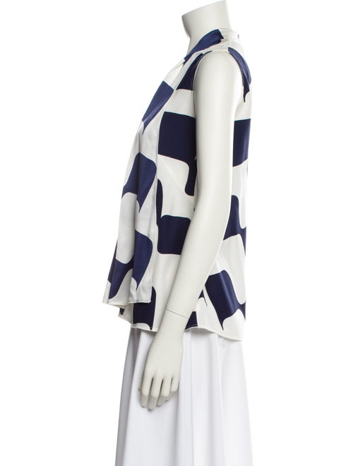 Victoria Beckham Silk Printed Blouse