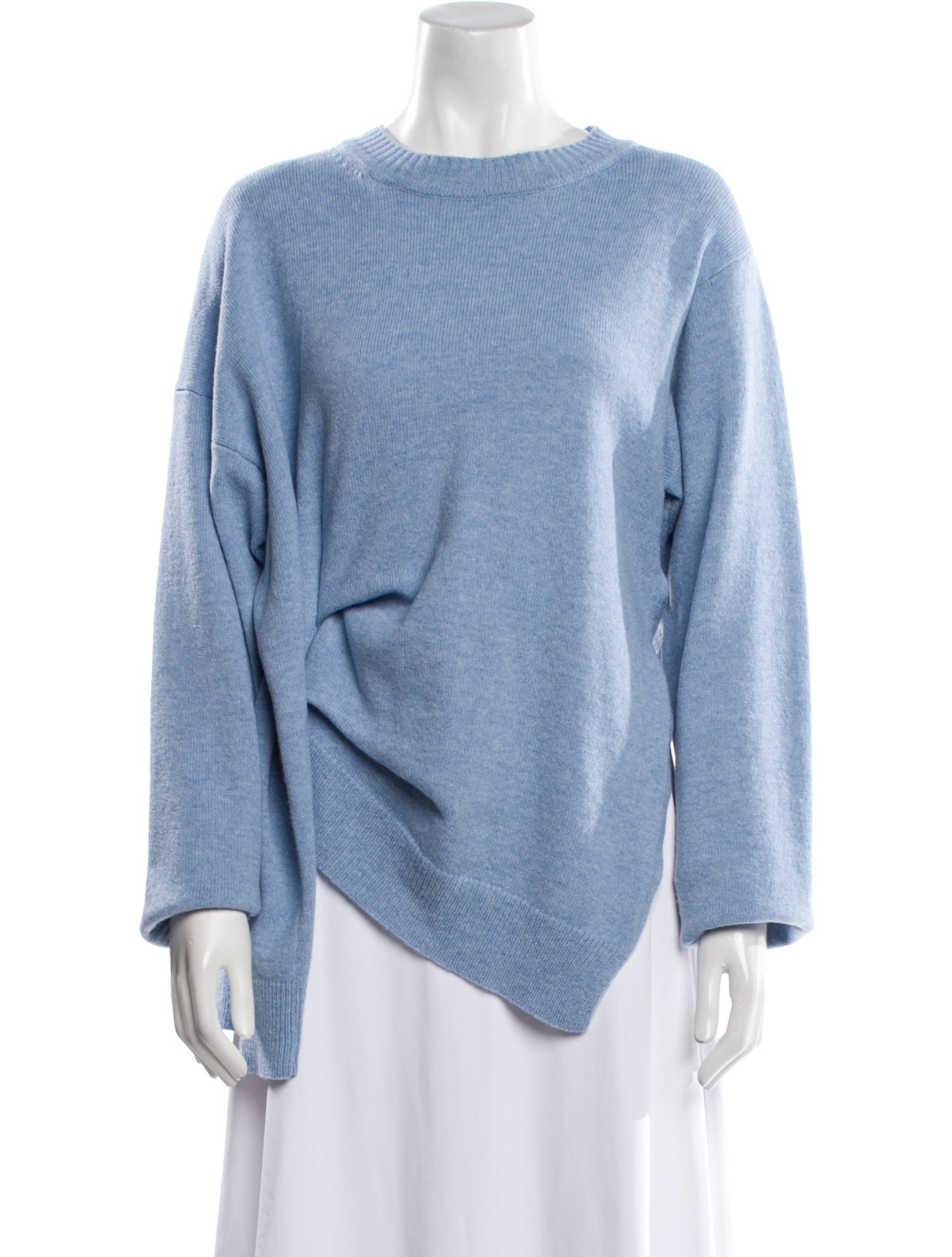 Victoria Beckham Virgin Wool Crew Neck Sweater