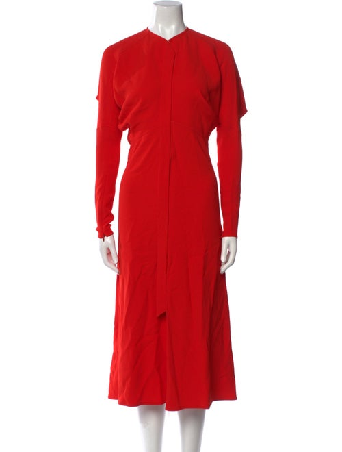 Victoria Beckham Crew Neck Long Dress