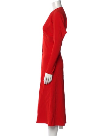 Victoria Beckham Crew Neck Long Dress