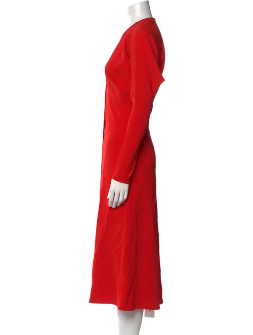 Victoria Beckham Crew Neck Long Dress