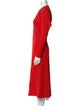 Victoria Beckham Crew Neck Long Dress