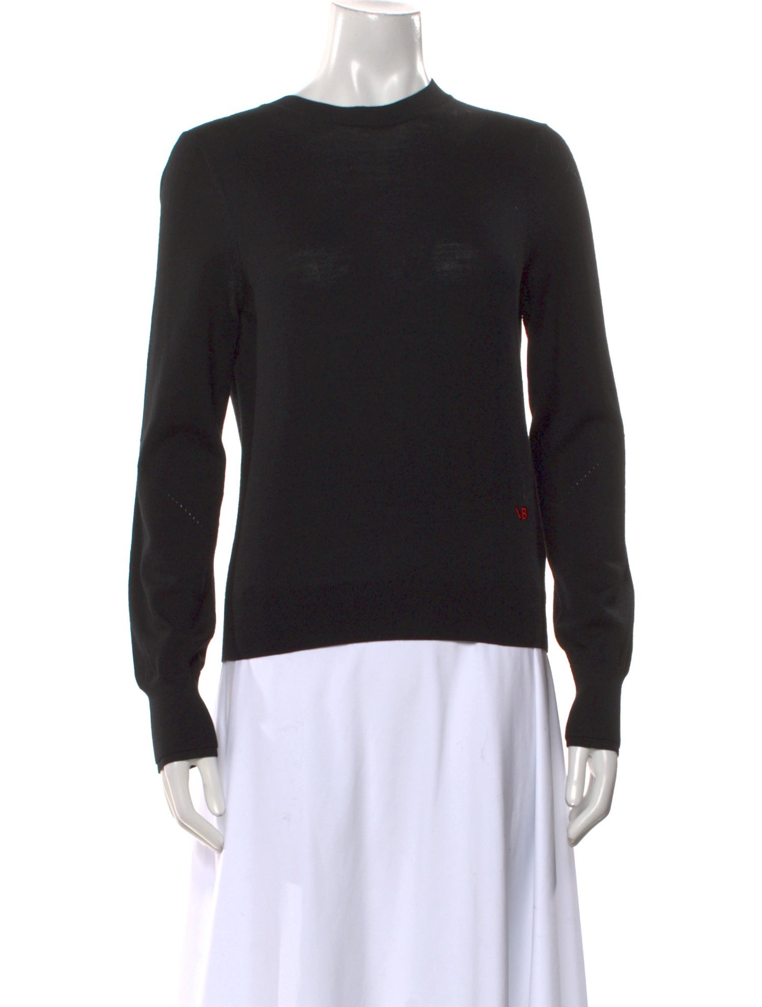 Victoria Beckham Merino Wool Crew Neck Sweater