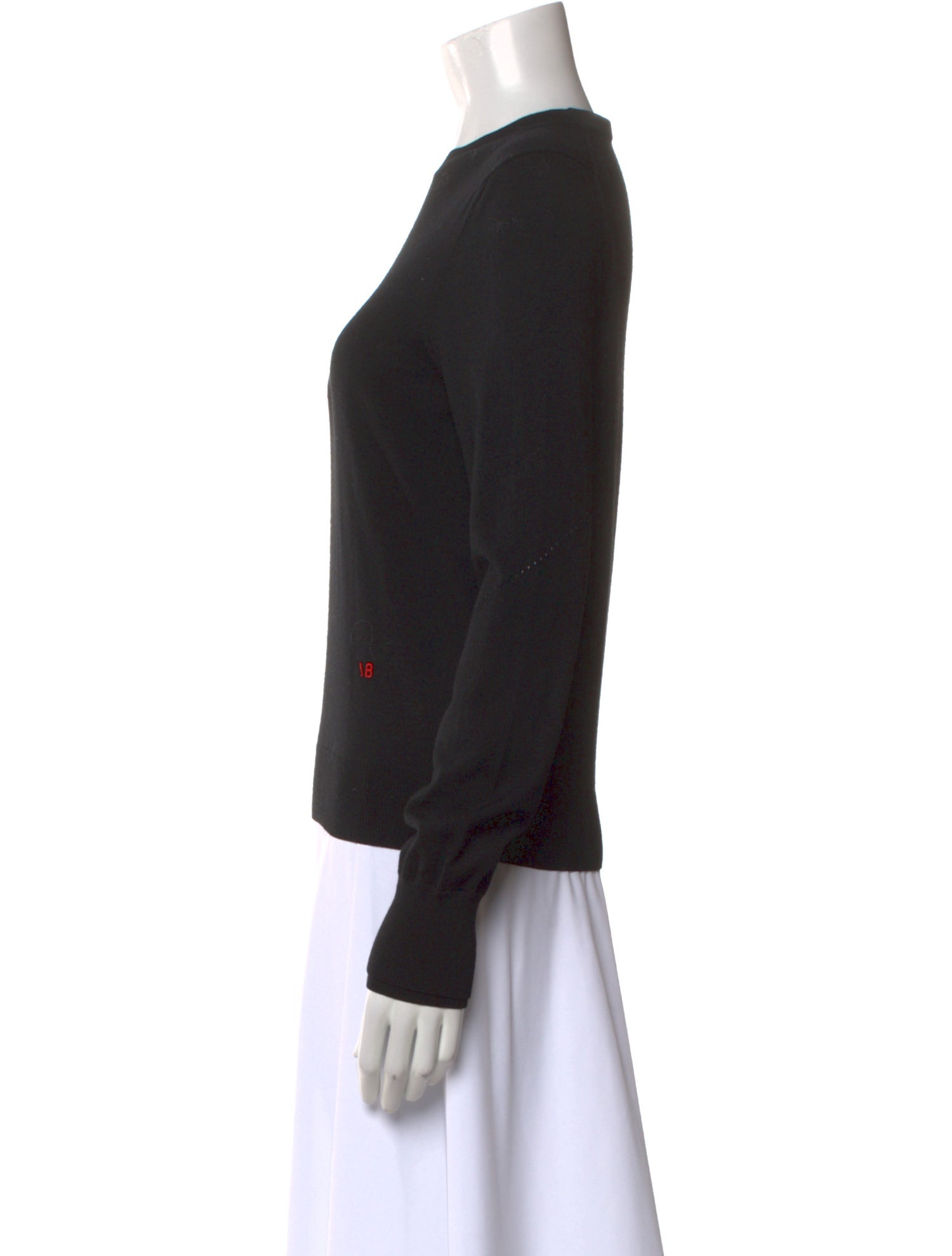 Victoria Beckham Merino Wool Crew Neck Sweater