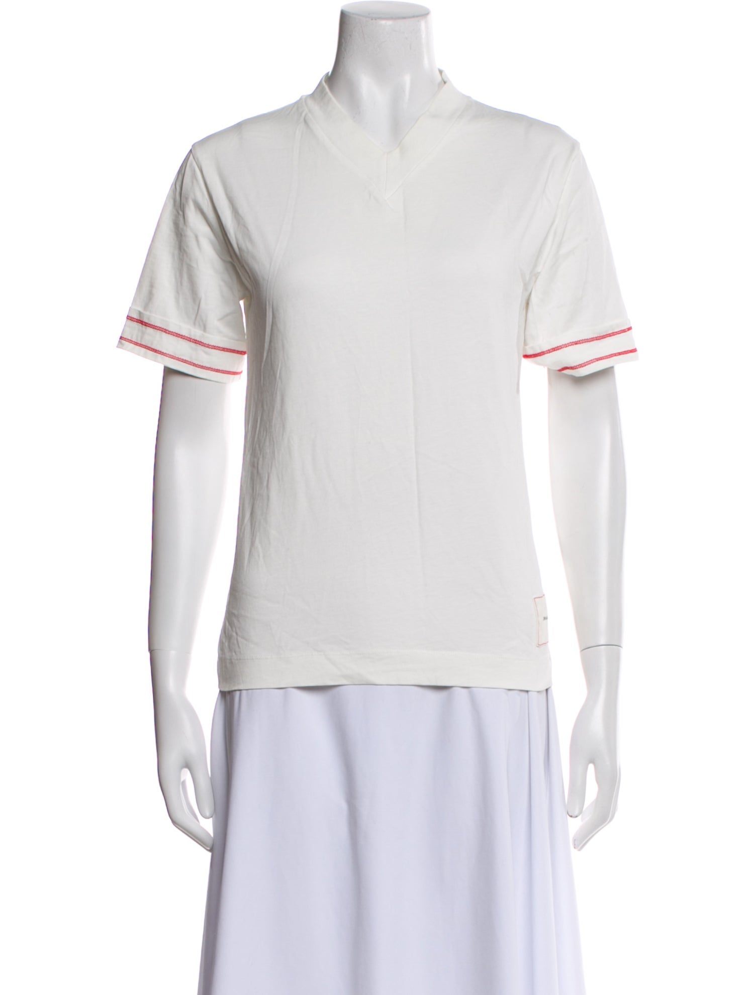 Victoria Beckham V-Neck Short Sleeve T-Shirt