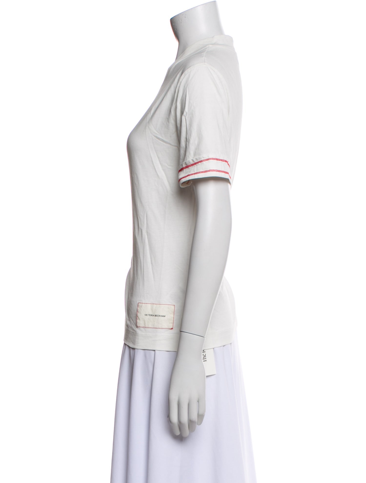 Victoria Beckham V-Neck Short Sleeve T-Shirt