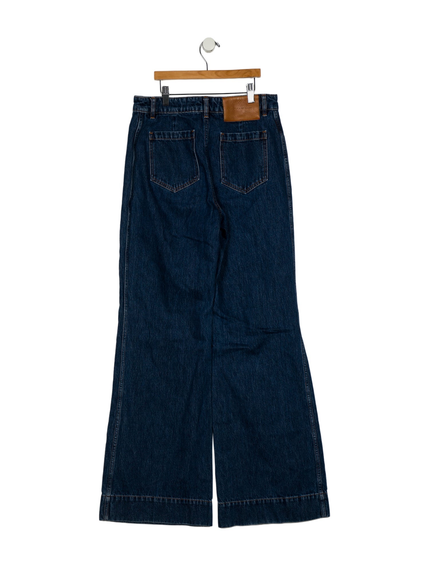 Victoria Beckham Mid-Rise Wide Leg Jeans