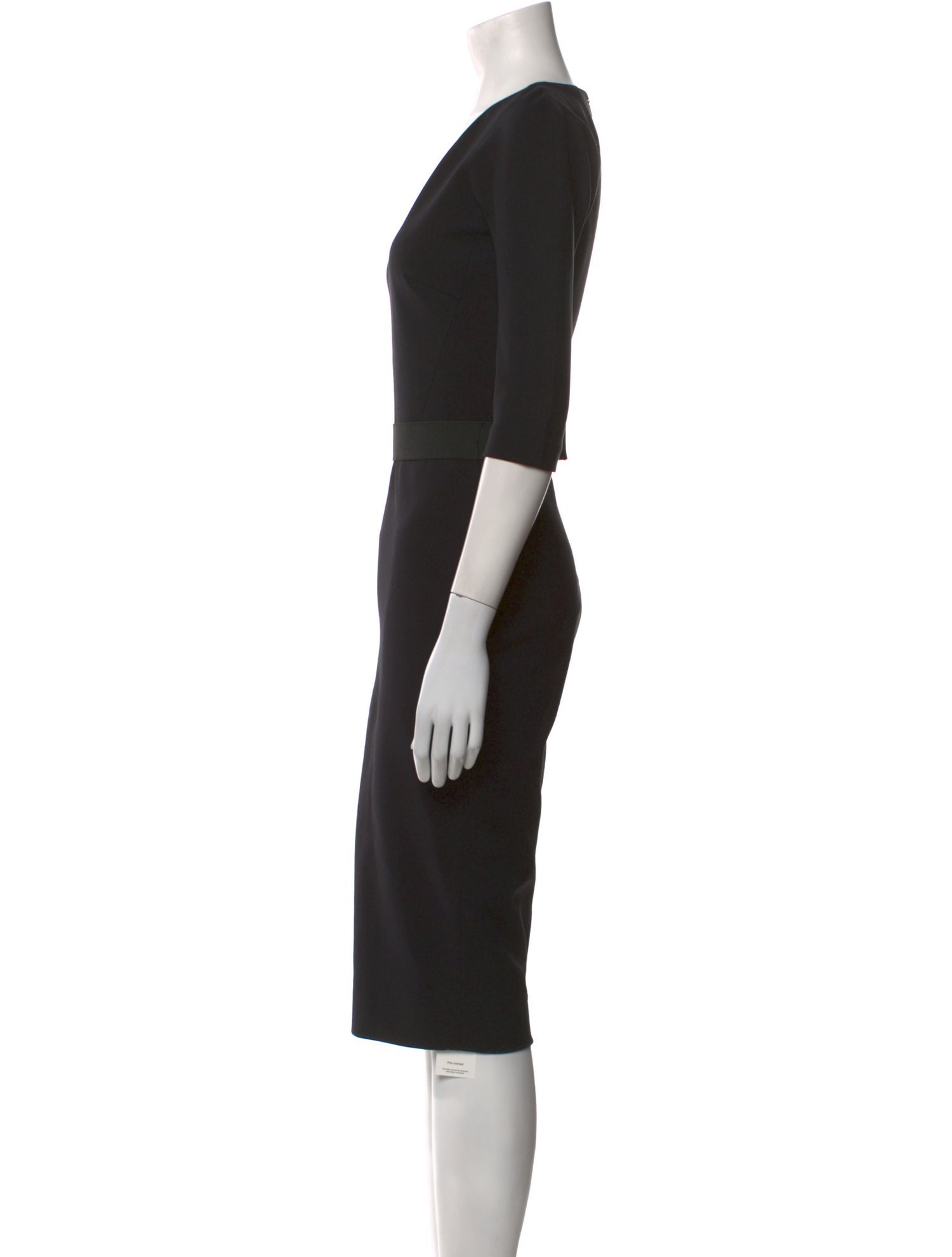 Victoria Beckham V-Neck Knee-Length Dress