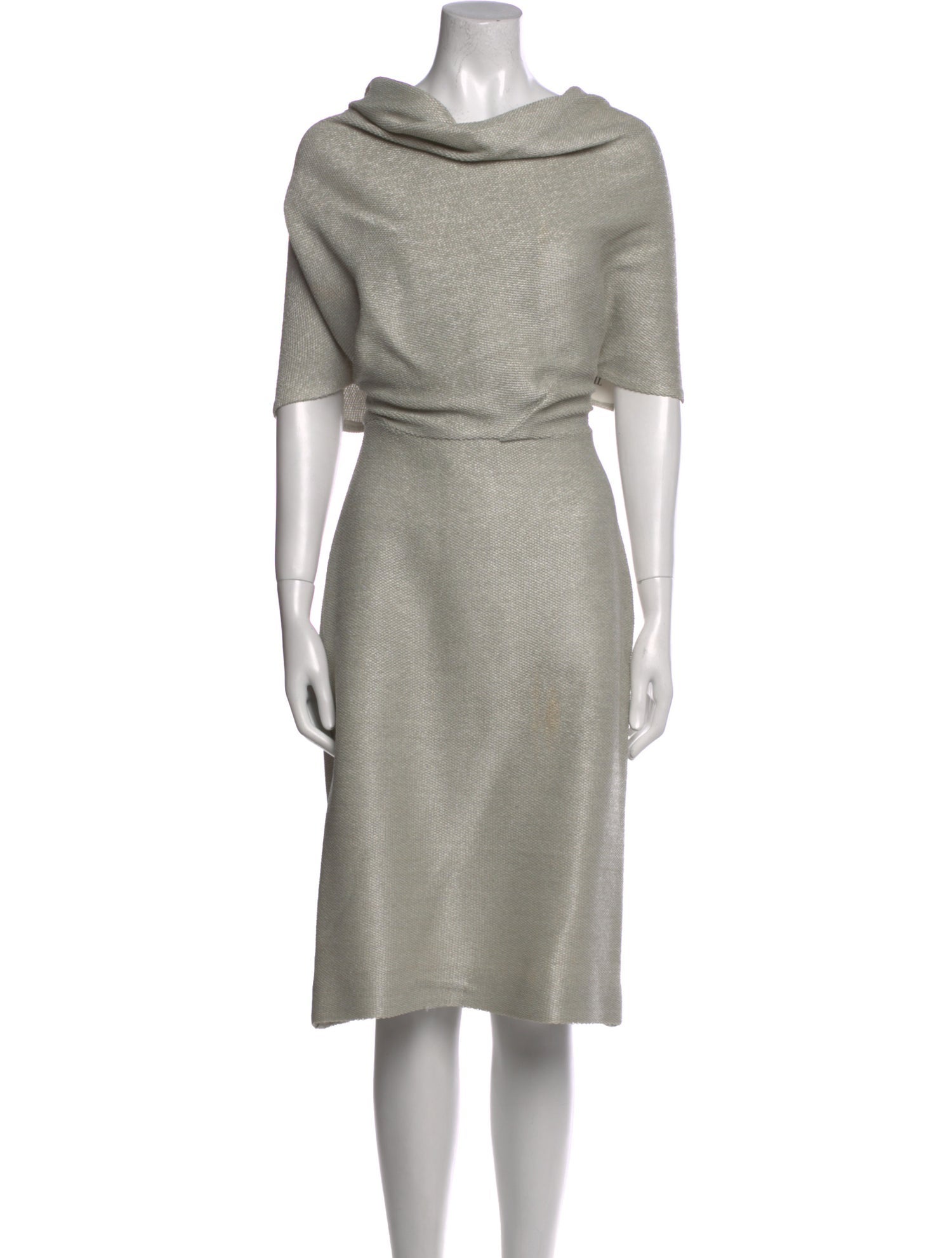 Victoria Beckham Cowl Neck Long Dress