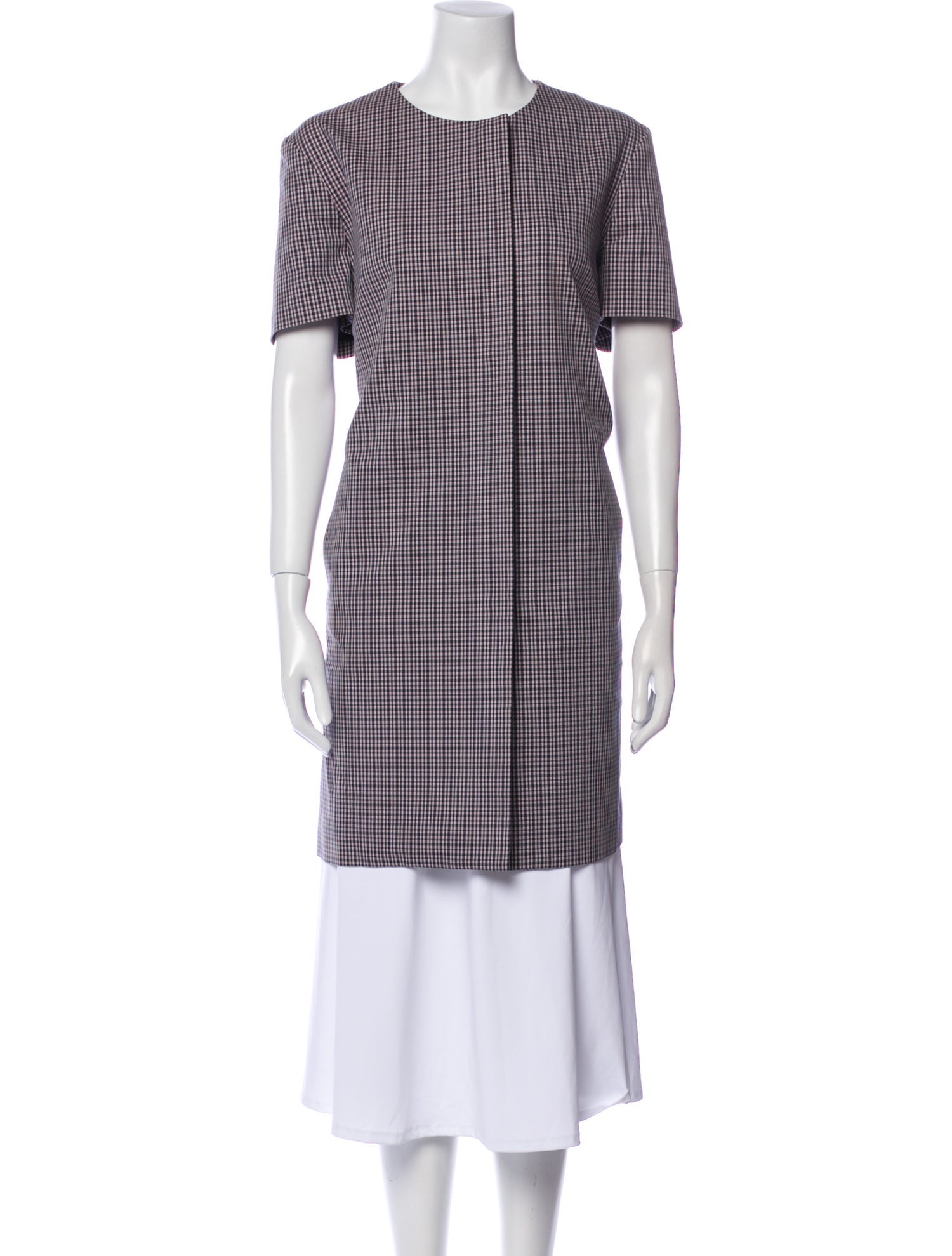 Victoria Beckham Plaid Print Jacket