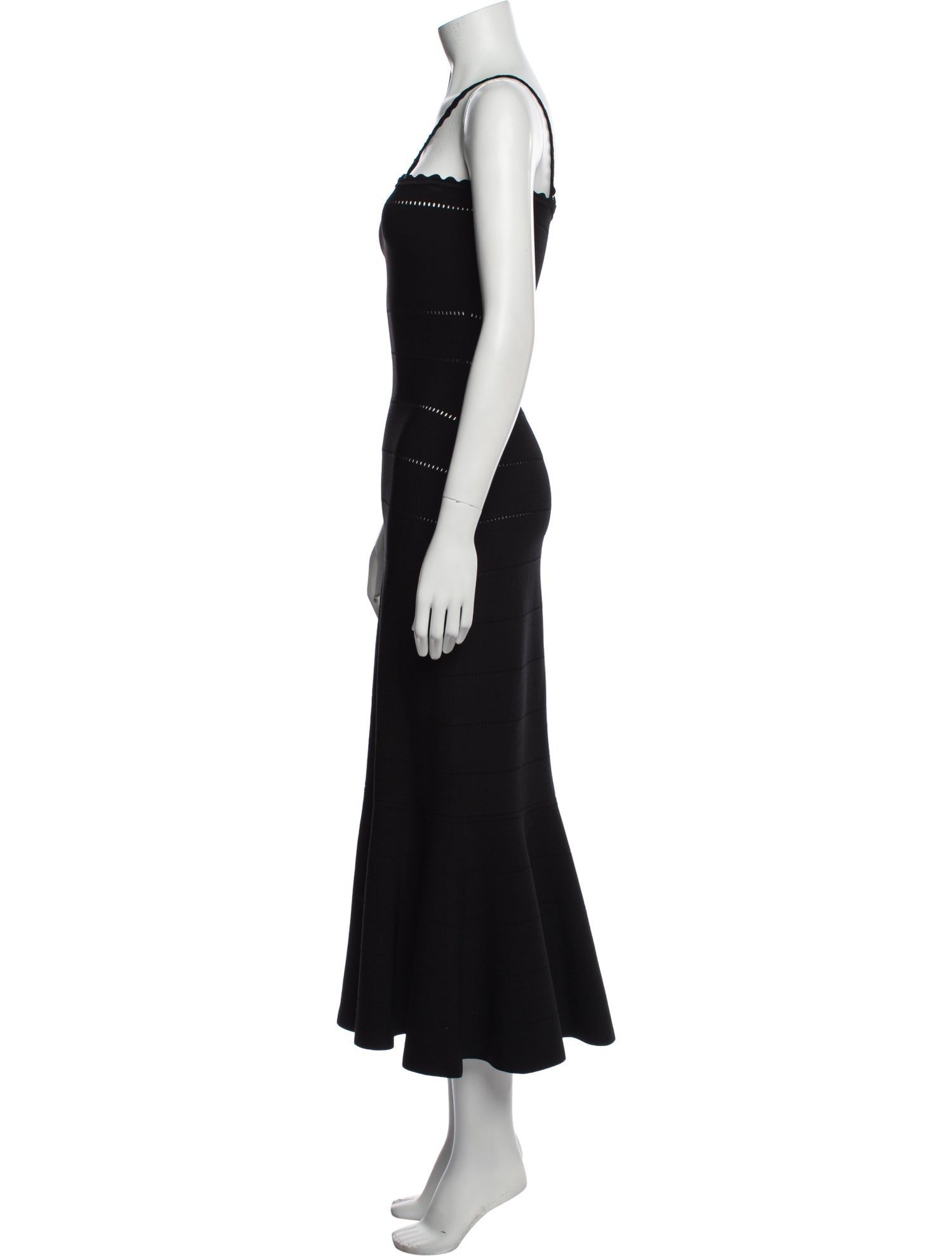 Victoria Beckham Square Neckline Long Dress