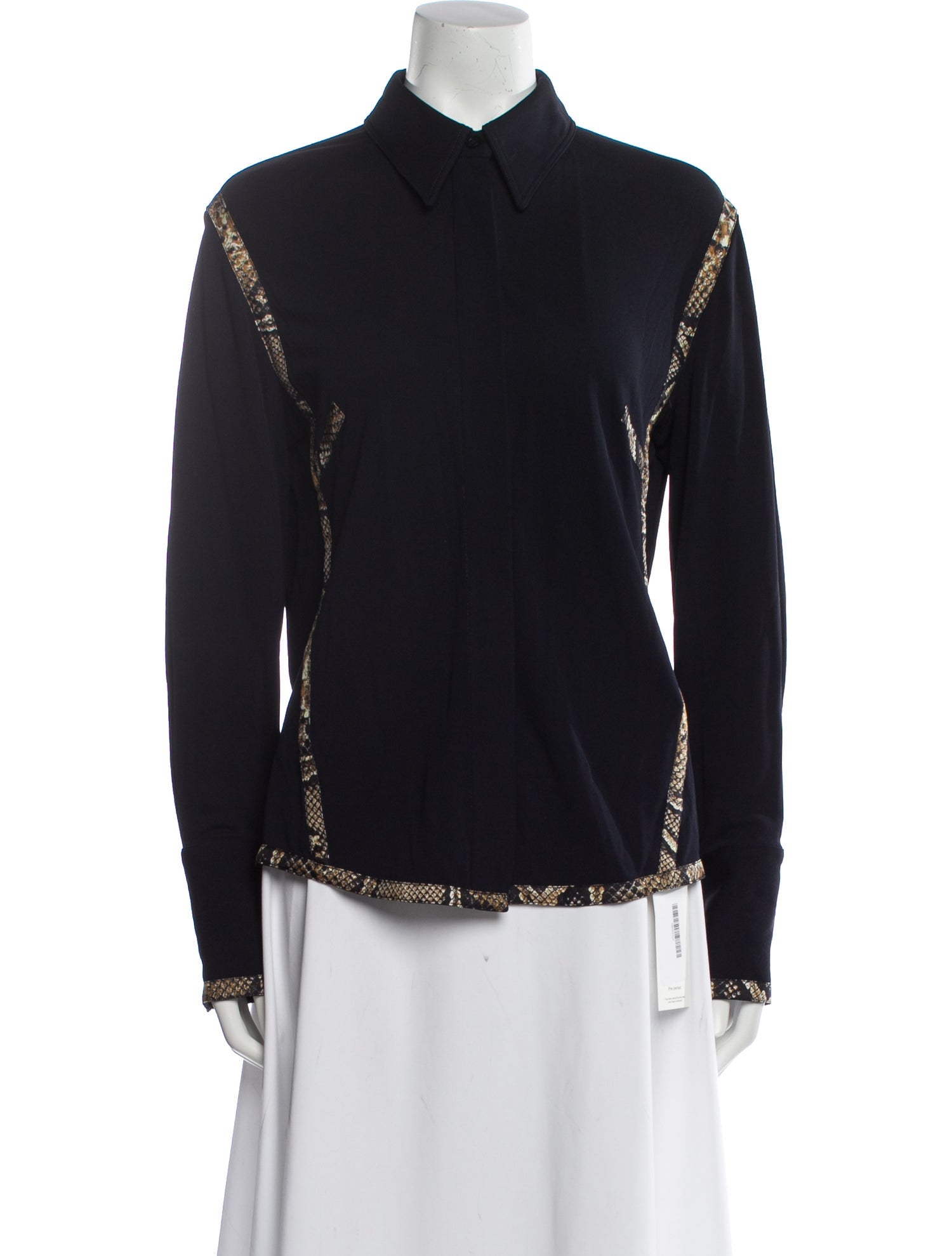 Victoria Beckham Long Sleeve Button-Up Top