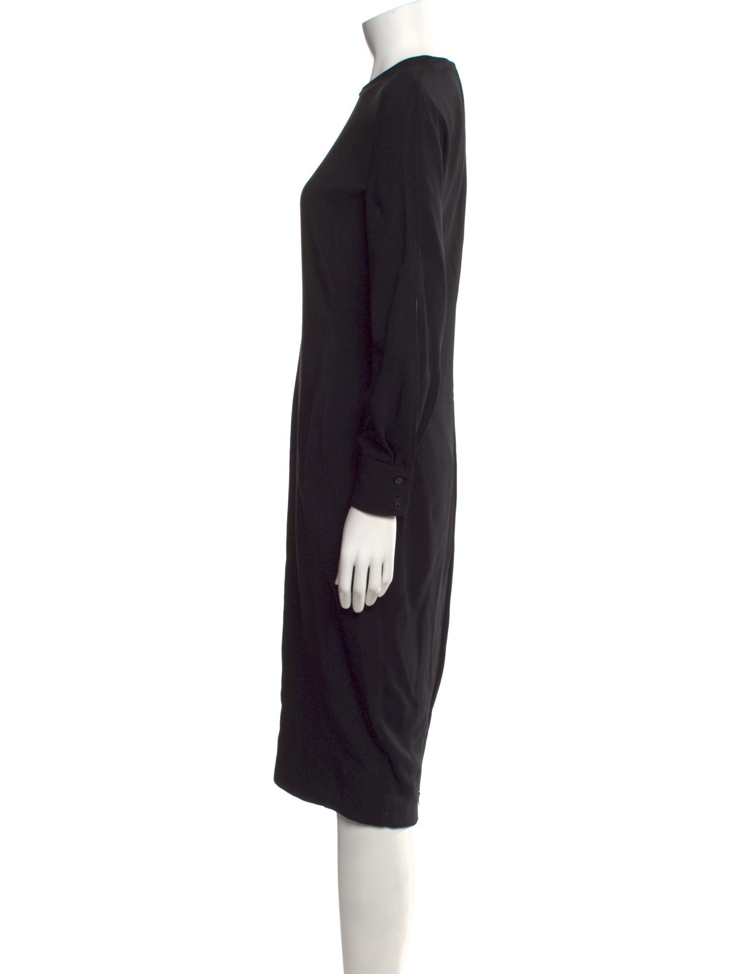 Victoria Beckham Crew Neck Midi Length Dress