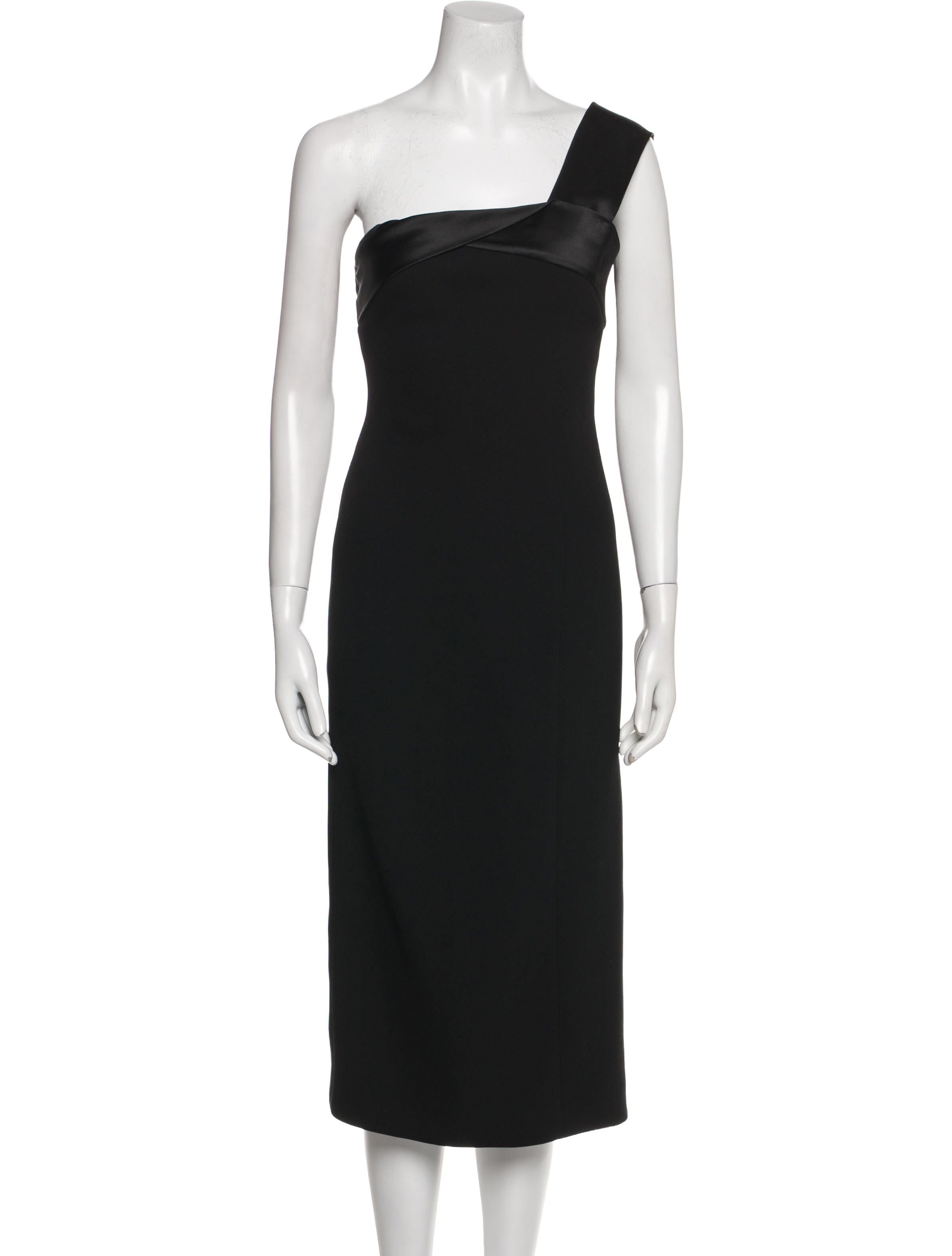 Victoria Beckham One-Shoulder Midi Length Dress