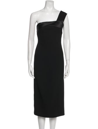 Victoria Beckham One-Shoulder Midi Length Dress
