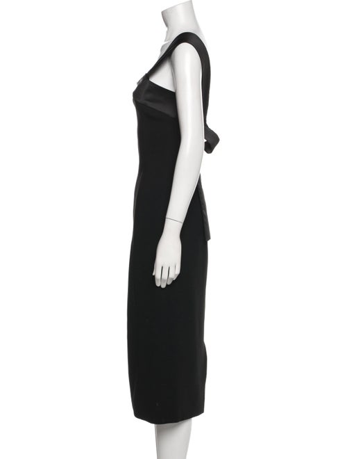 Victoria Beckham One-Shoulder Midi Length Dress