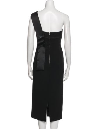 Victoria Beckham One-Shoulder Midi Length Dress