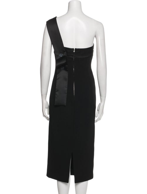 Victoria Beckham One-Shoulder Midi Length Dress