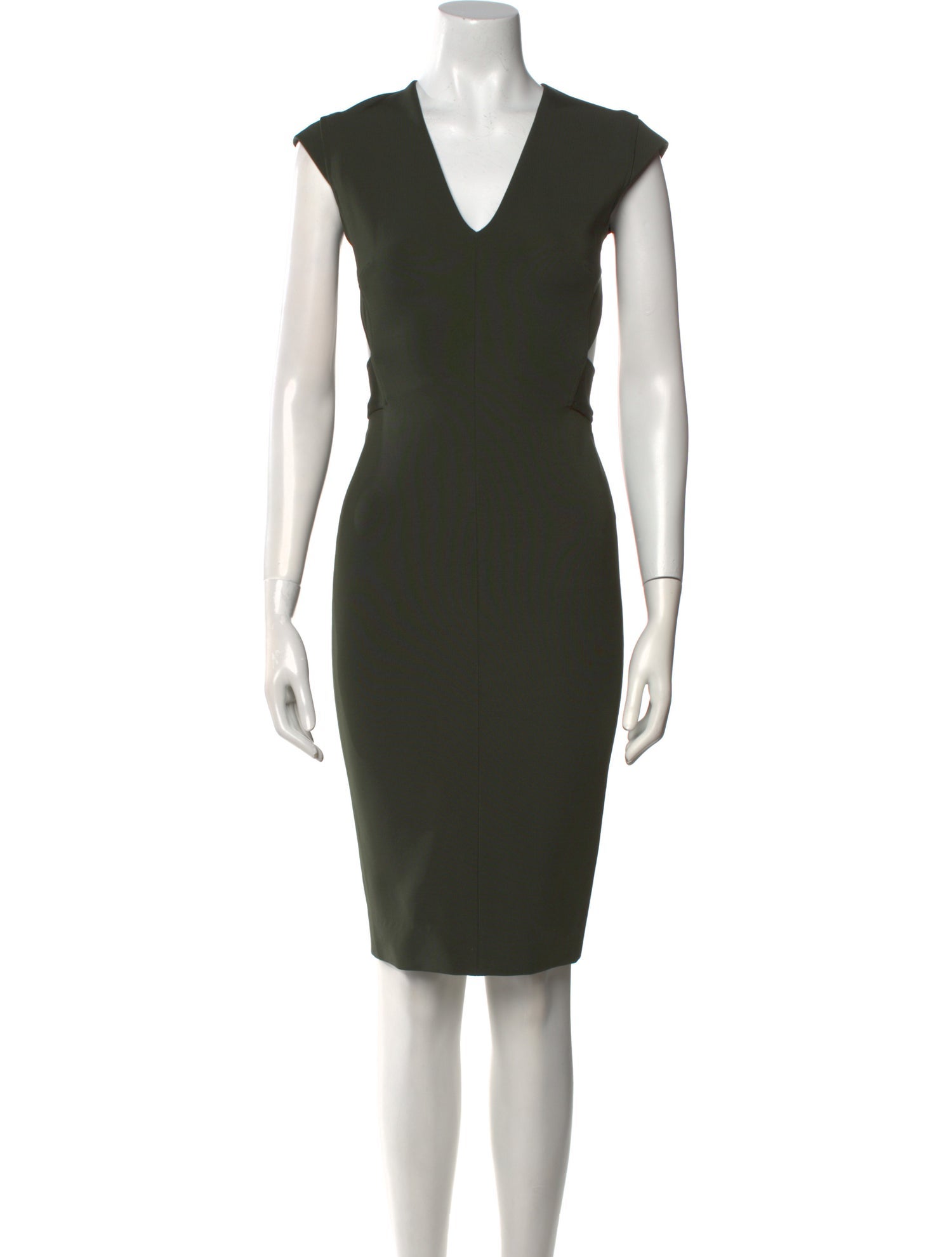 Victoria Beckham V-Neck Knee-Length Dress