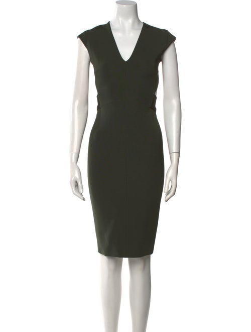 Victoria Beckham V-Neck Knee-Length Dress