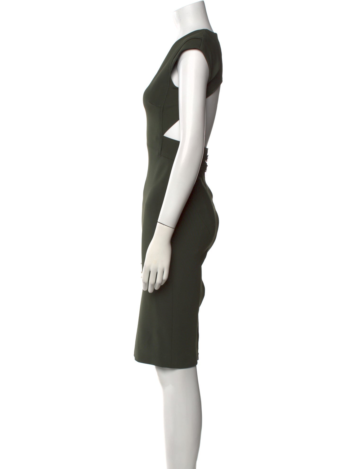 Victoria Beckham V-Neck Knee-Length Dress