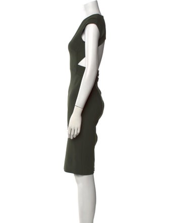 Victoria Beckham V-Neck Knee-Length Dress