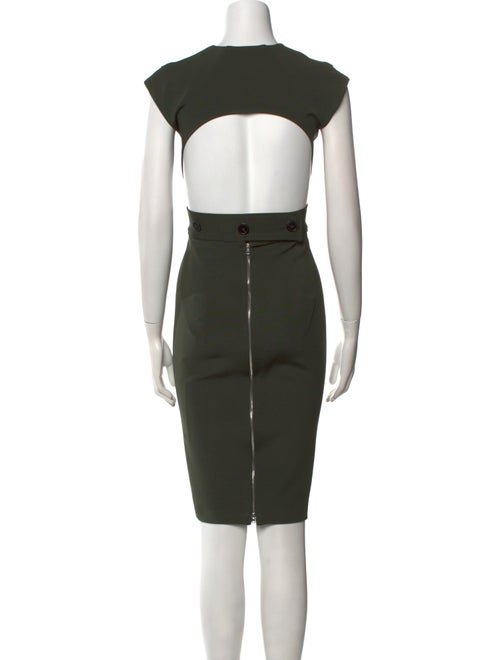 Victoria Beckham V-Neck Knee-Length Dress