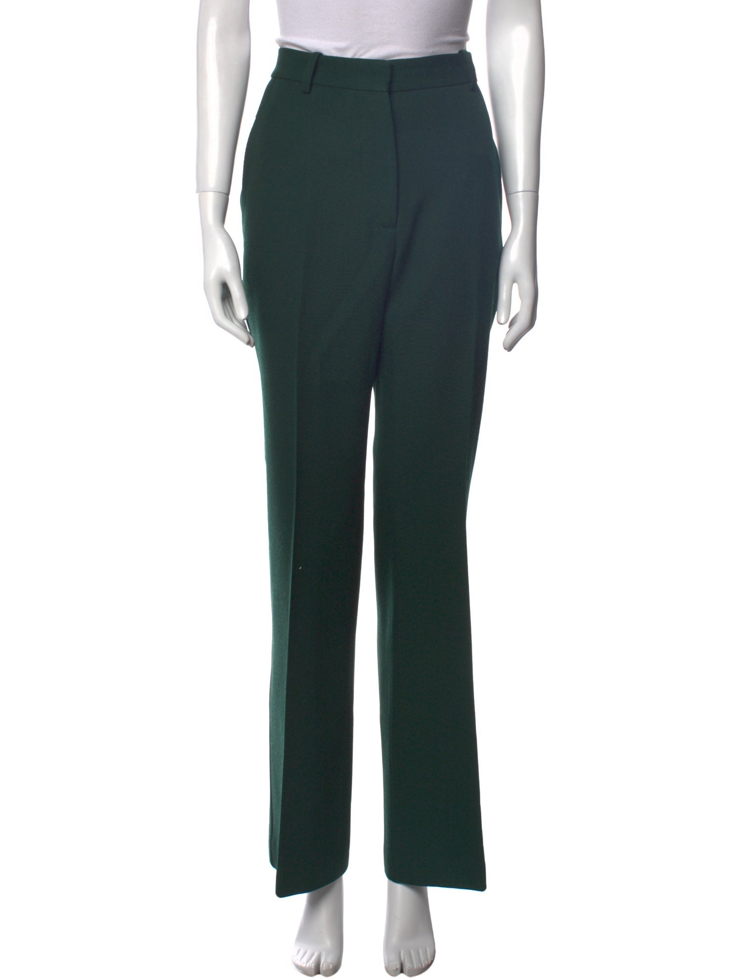 Victoria Beckham Virgin Wool Wide Leg Pants